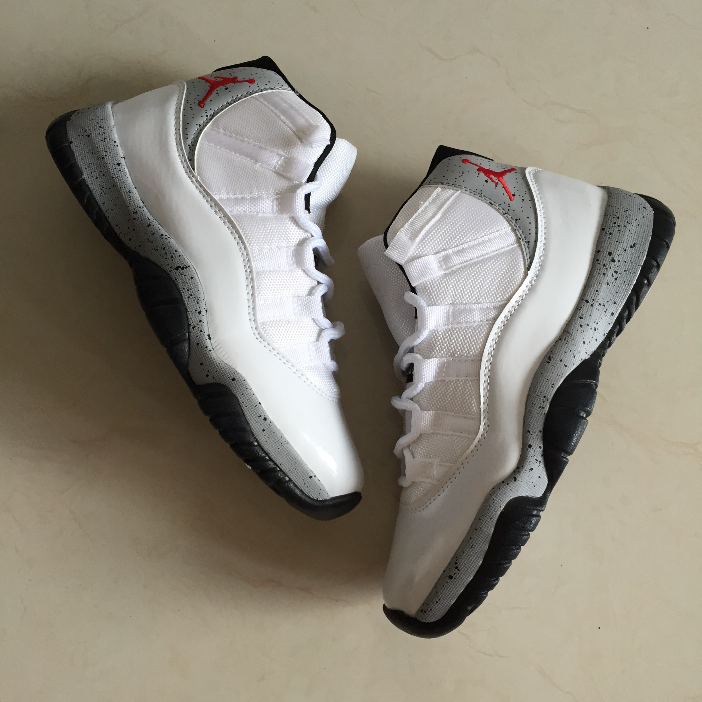 New Air Jordan 11 Retro White Grey Point Black